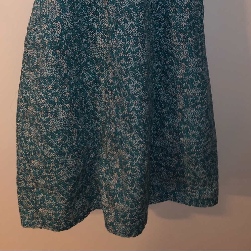 thigh length straight neck blue dress - Picture 5 of 5